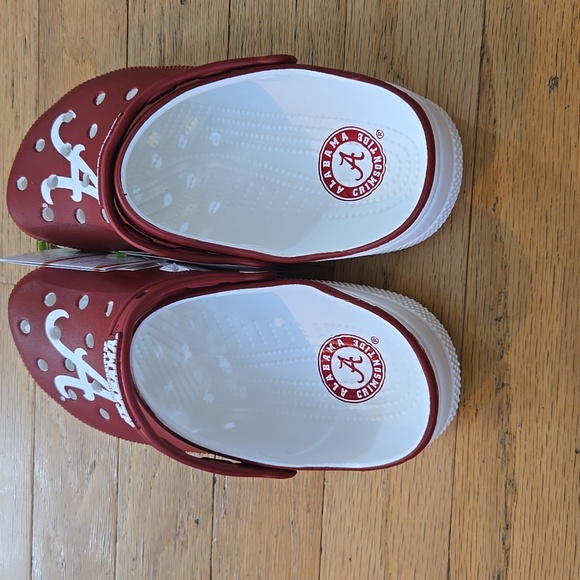 Crocs University of Alabama Crimson Tide Clogs Ted White Bama Mens Sz 10 - Picture 2 of 7